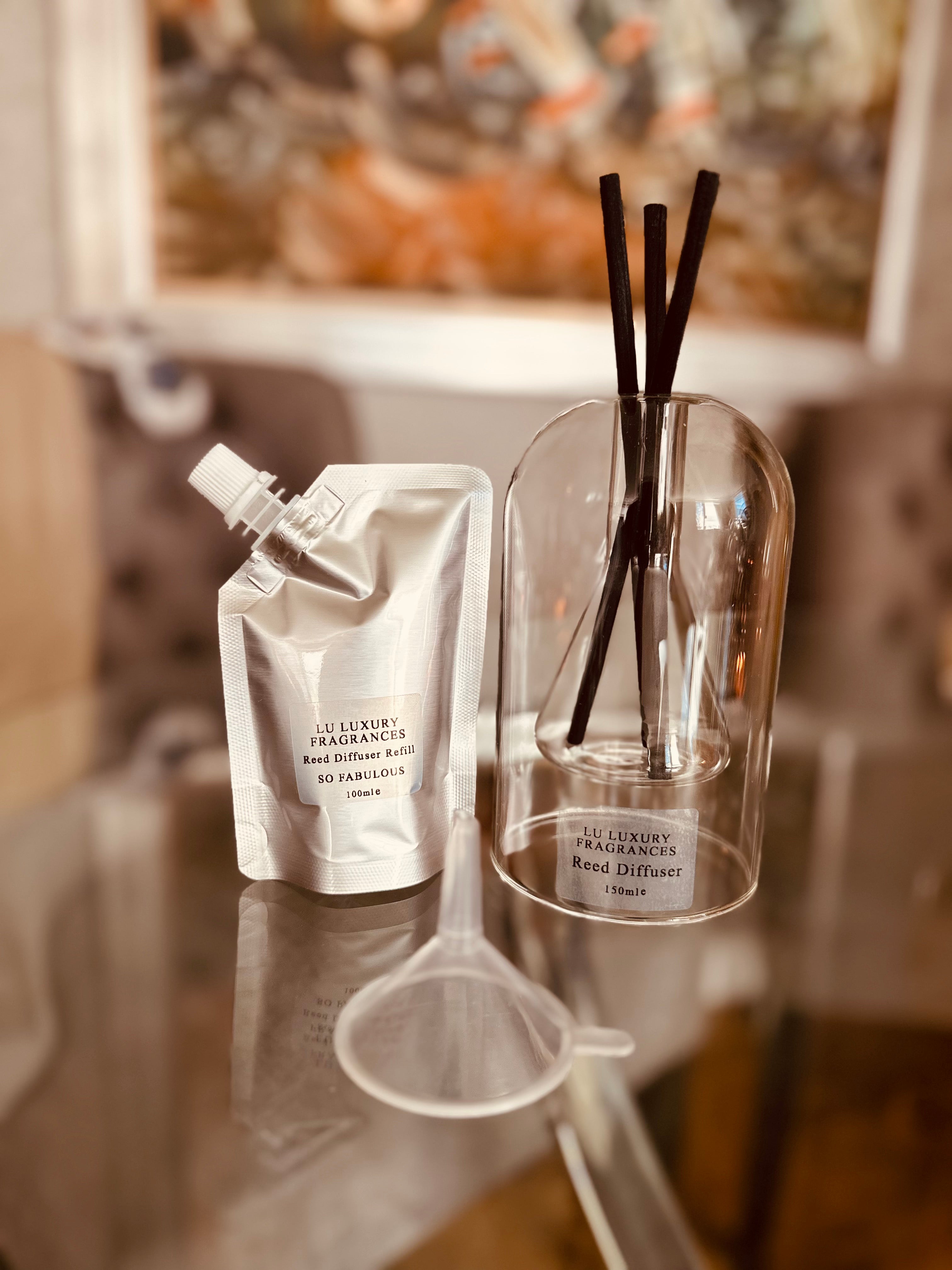 Clear Glass Reed Diffuser-Sorrento Range