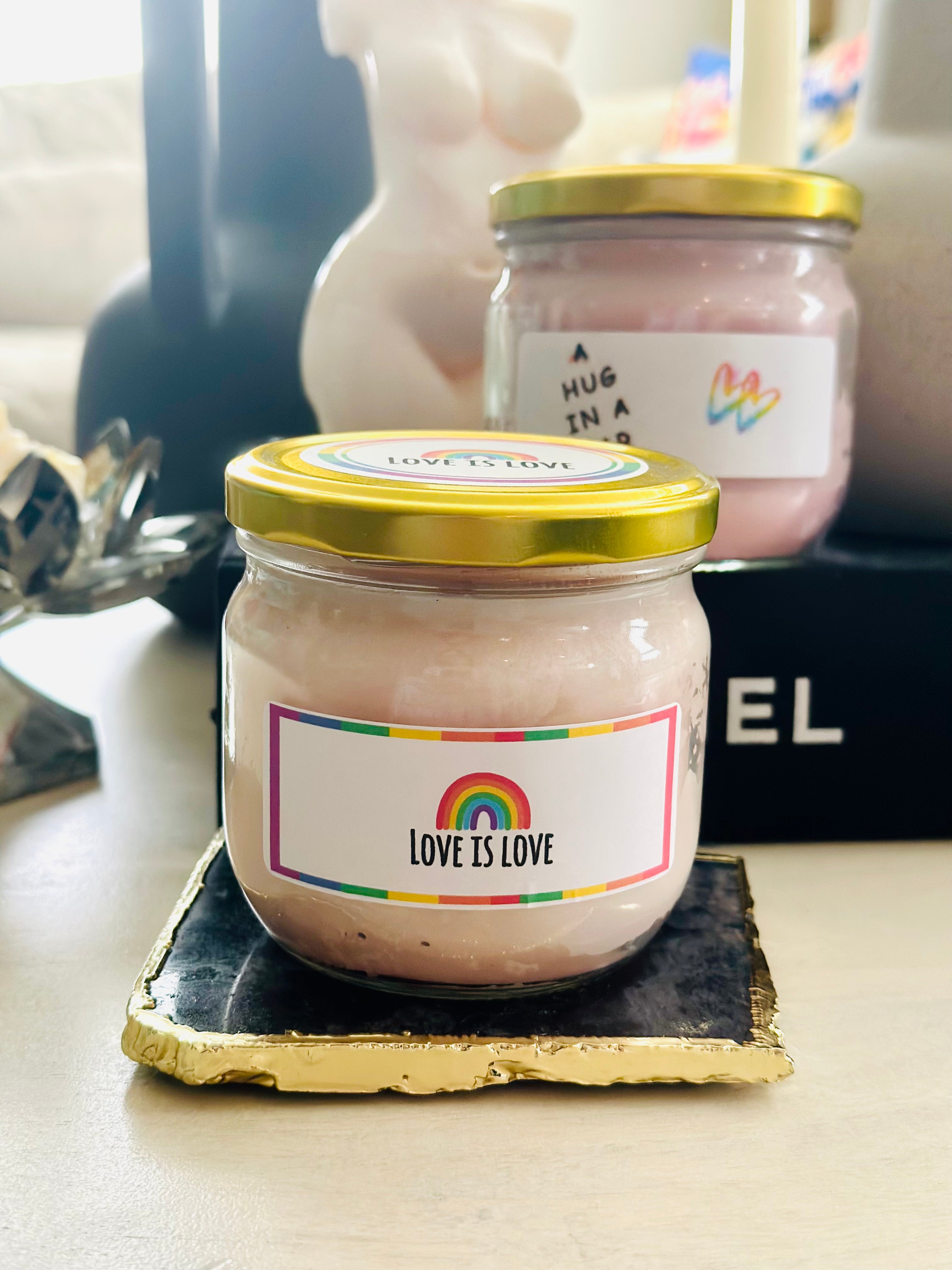 Celebrate love and diversity with our exclusive Pride Scented Candle Jar. Featuring a unique blend of scents that represent the vibrant and beautiful LGBT community, this candle is a symbol of inclusivity and support. Light it up and fill your space with love and acceptance.