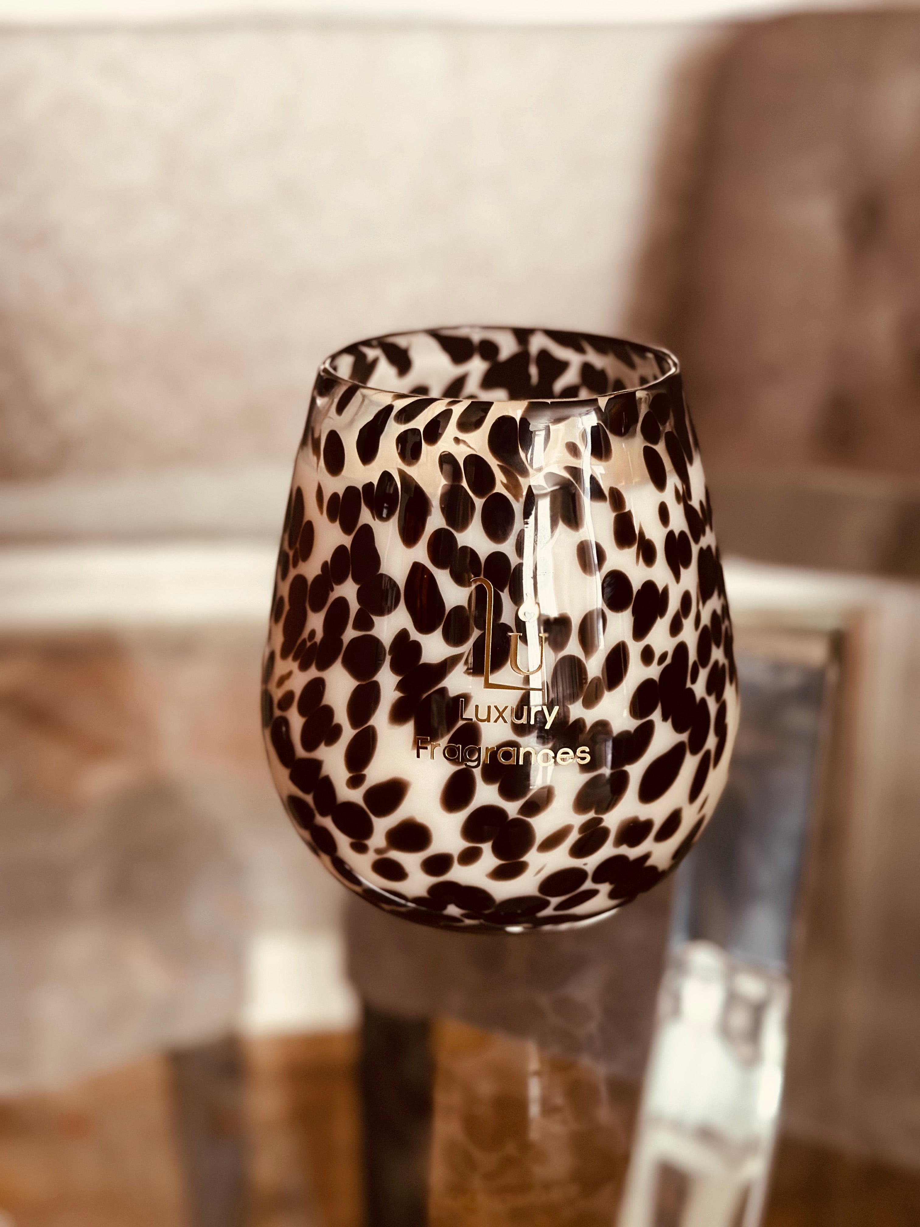 Jumbo Renee Glass Soy Candle (Cheetah)