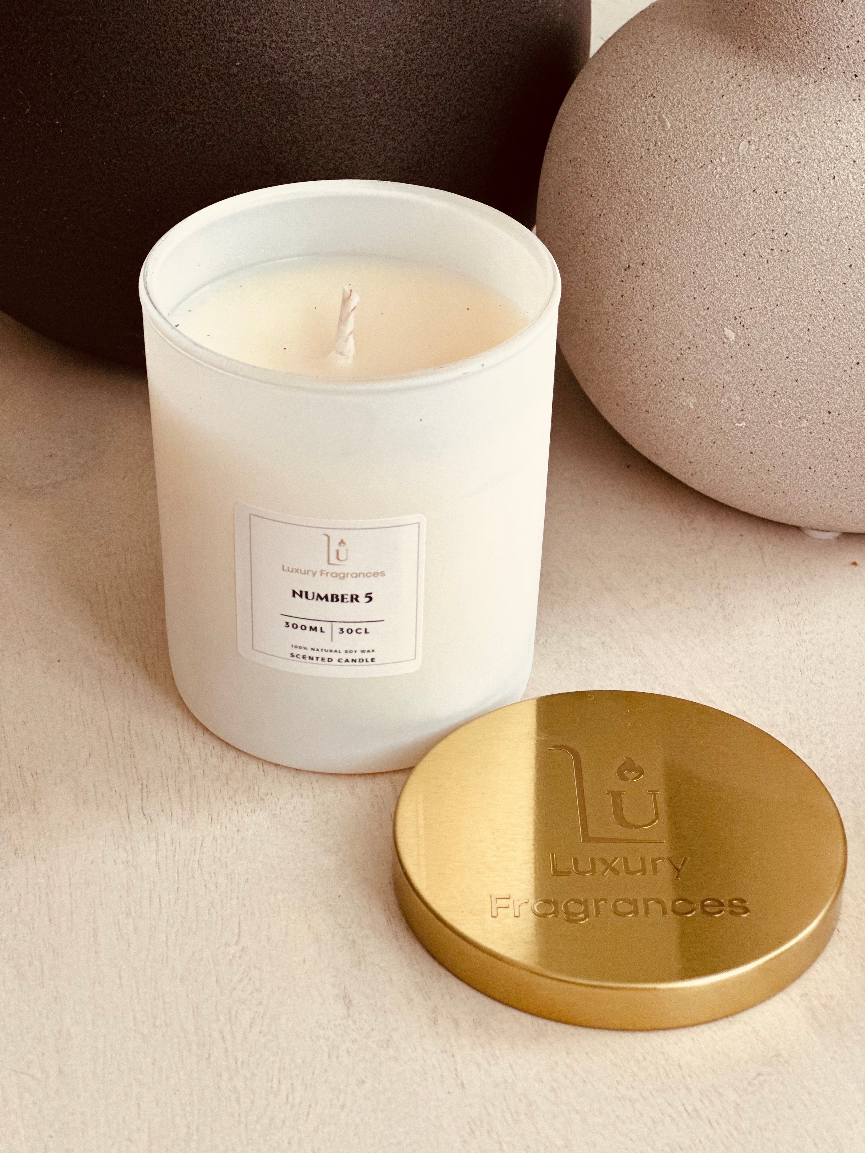 Matte White Scented Candle - Signature Range