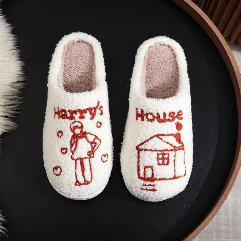 Plush Harry's House Inspired Slippers